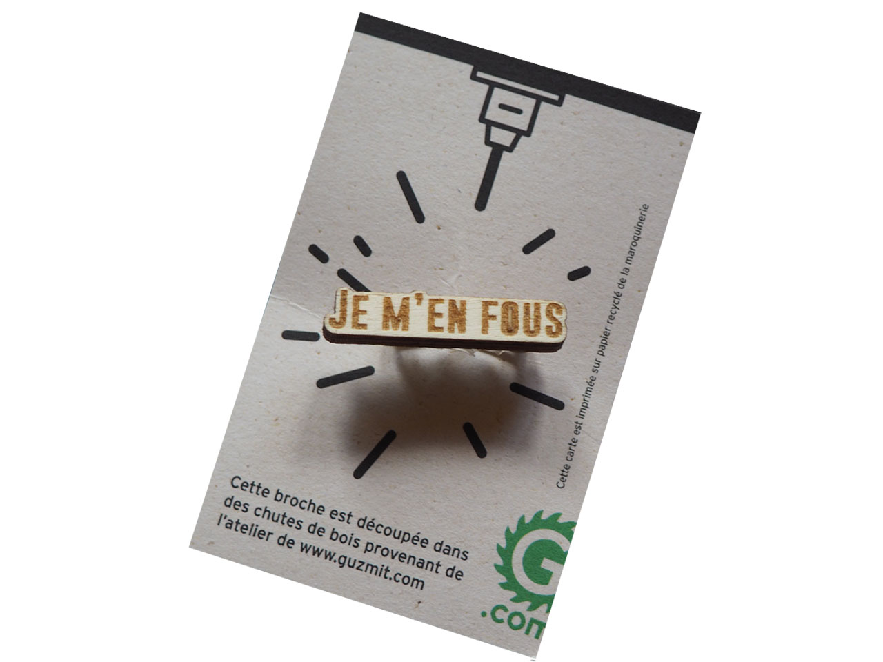 Eco broche j'm'en fous