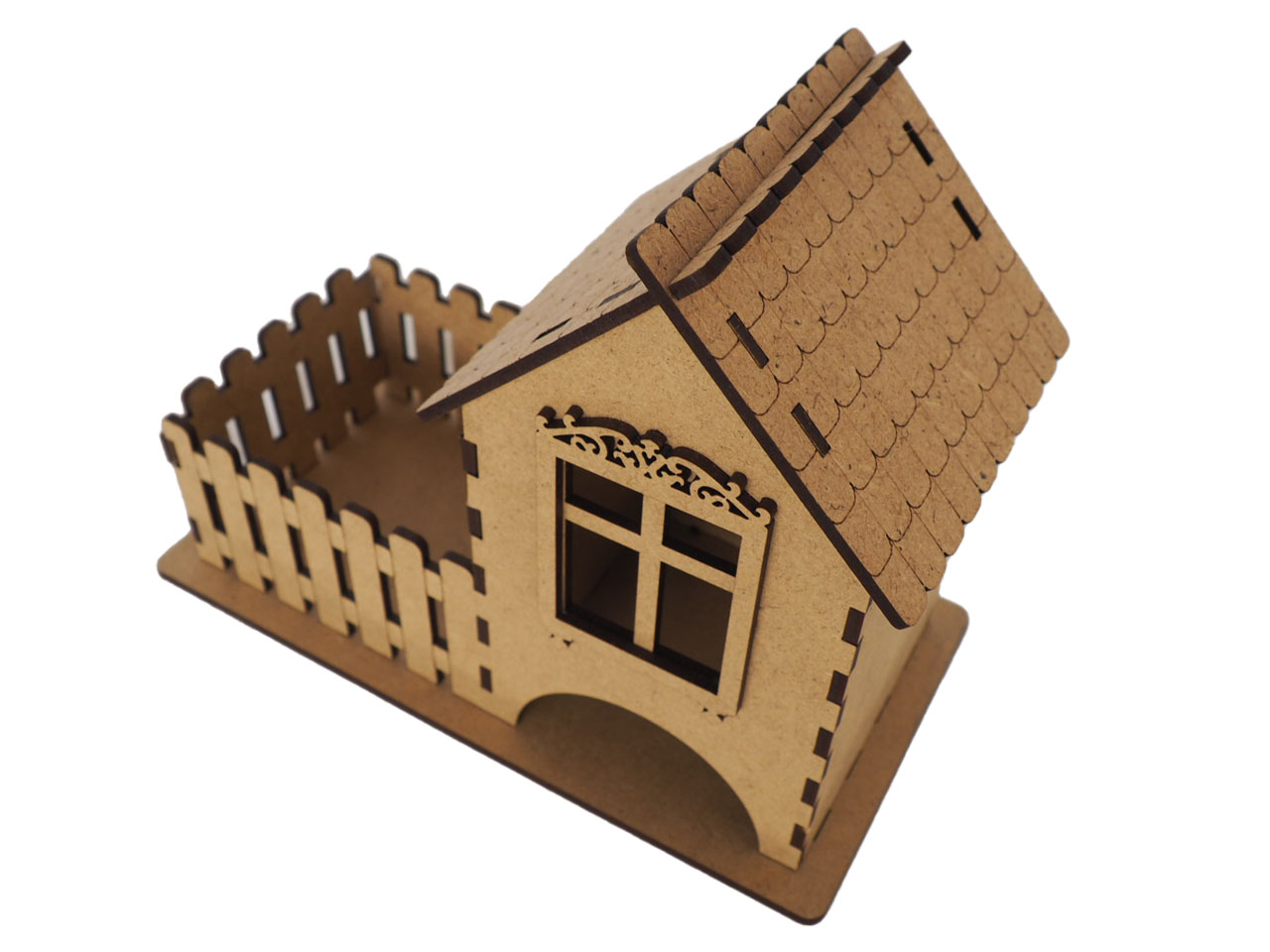 Maison boite a thé en medium