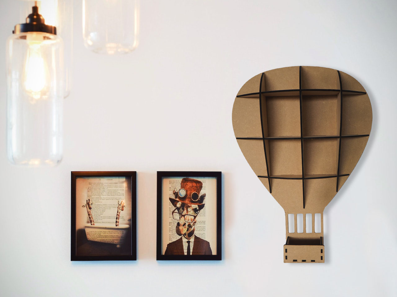 Étagère montgolfière en situation